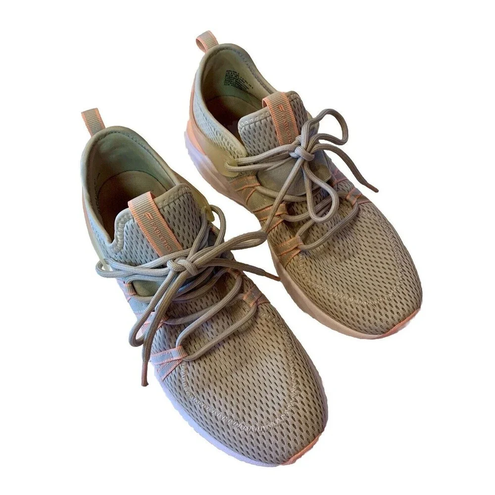 FABLETICS Avalon Z Performance Athletic Sneakers Shoes Women’s Sz 9.5 Peach/Gray